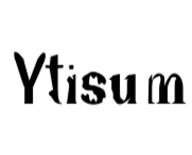 Ytisum Font Preview