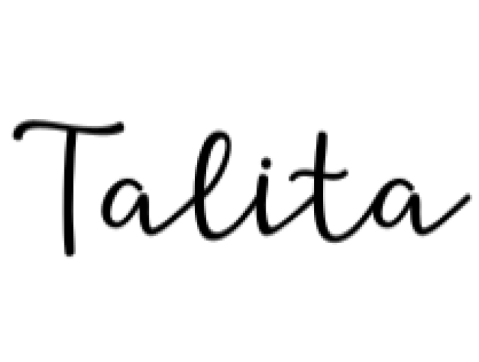 Talita Font Preview