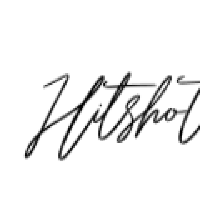 Hitshot Script Font Preview