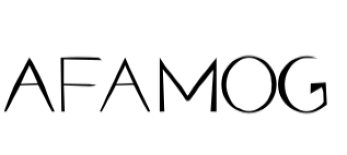 Afamog Font Preview