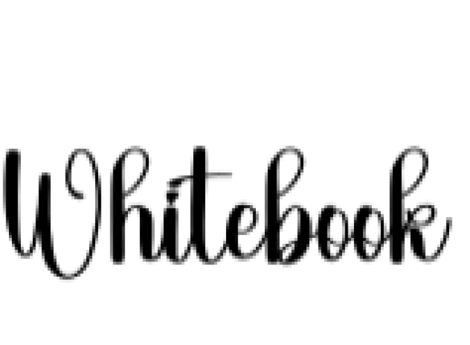 Whitebook Font Preview