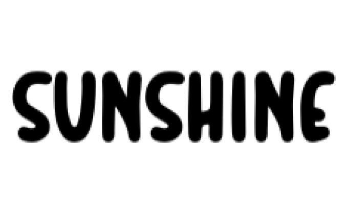 Sunshine Font Preview