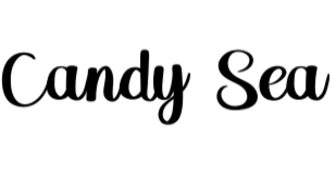 Candy Sea Font Preview