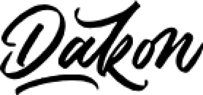 Dak Font Preview