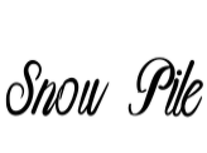 Snow Pile Font Preview
