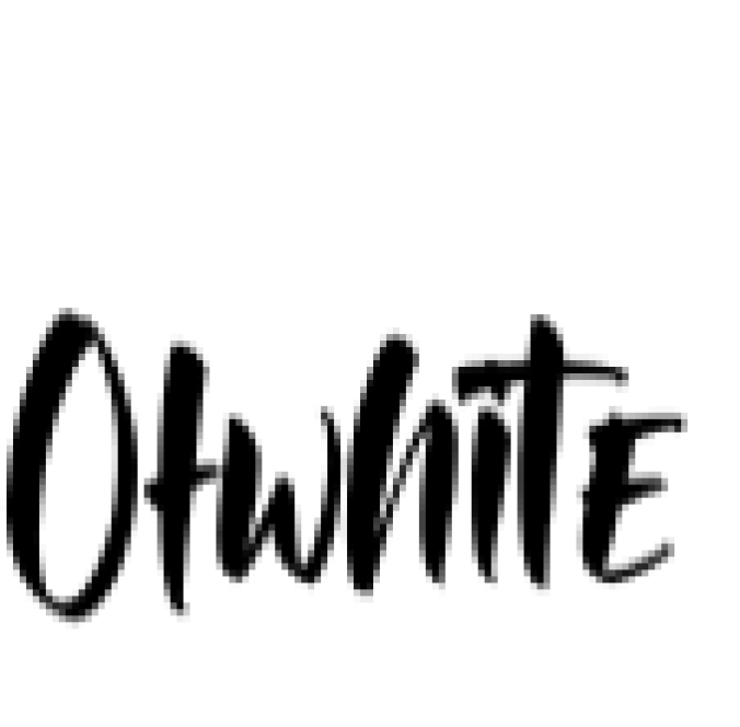 Ofwhite Font Preview