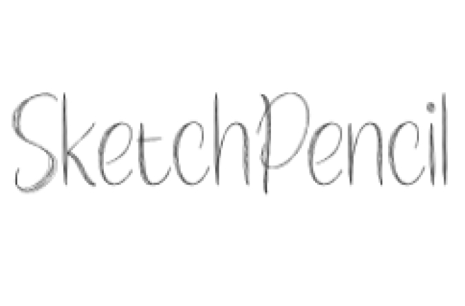 Sketch Pencil Font Preview