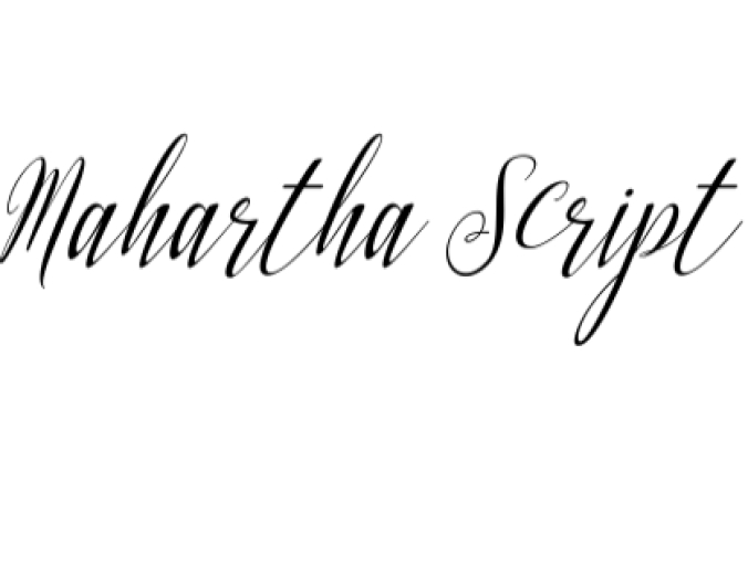 Mahartha Script Font Preview
