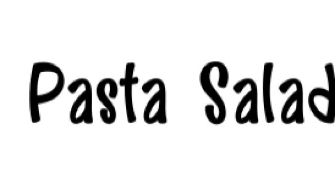 Pasta Salad Font Preview