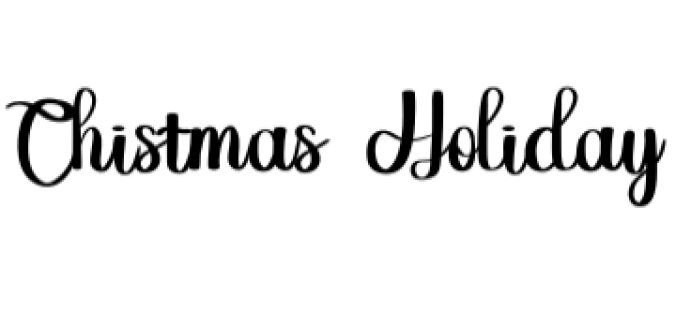 Chistmas Holiday Font Preview