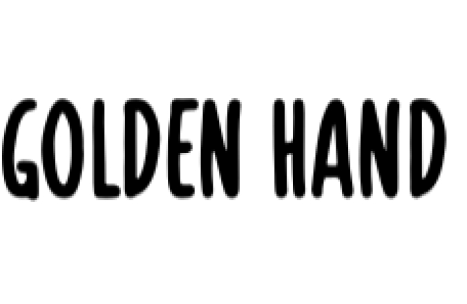 Golden Hand Font Preview