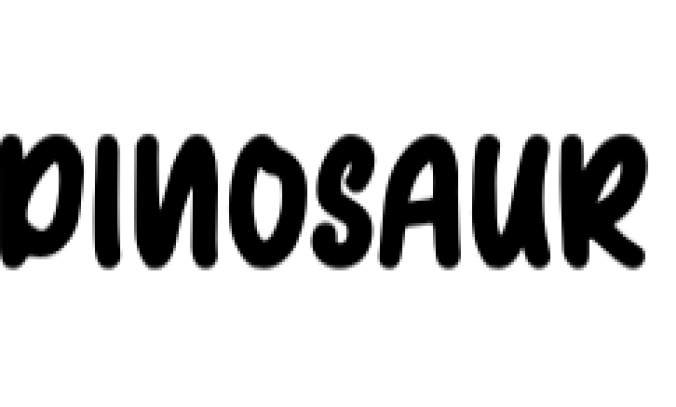 Dinosaur Font Preview