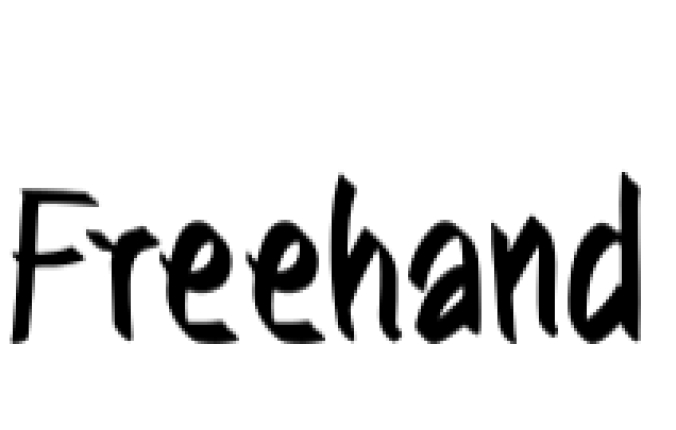 Freehand Font Preview