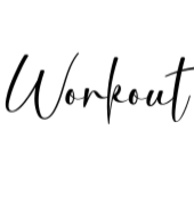 Workout Font Preview