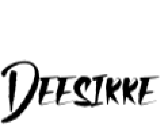 Deesirre Font Preview