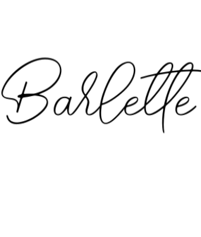 Barlette Font Preview