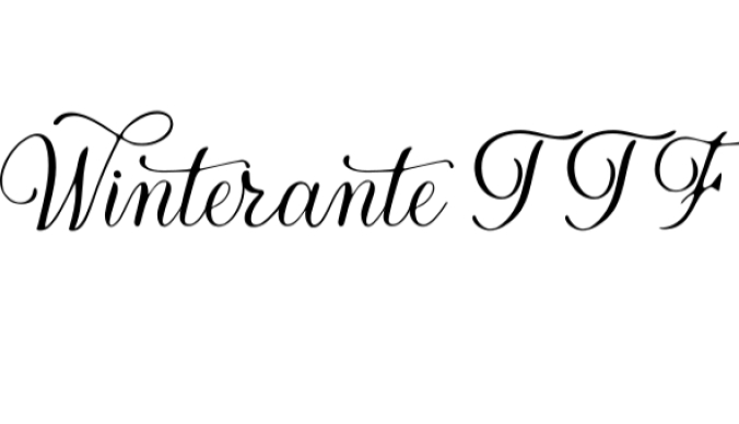 Winterante Font Preview