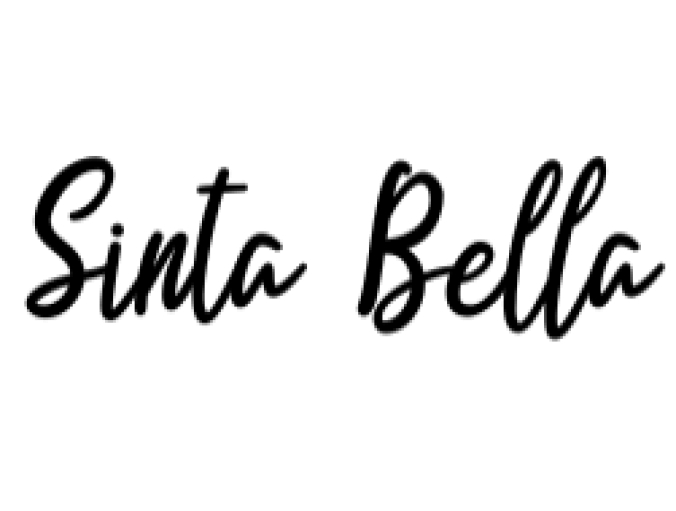 Sinta Bella Font Preview