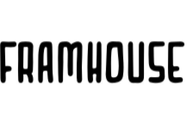 Framhouse Font Preview