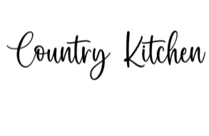 Country Kitchen Font Preview