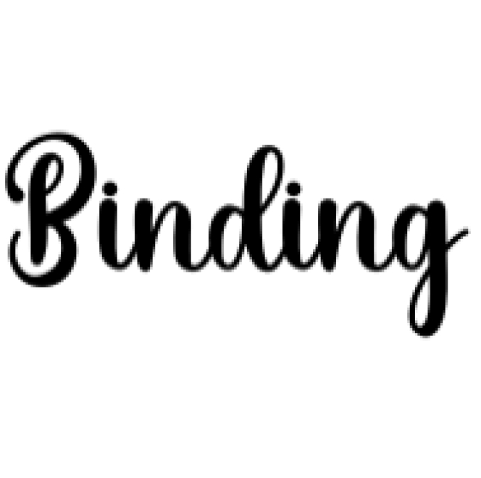 Binding Font Preview