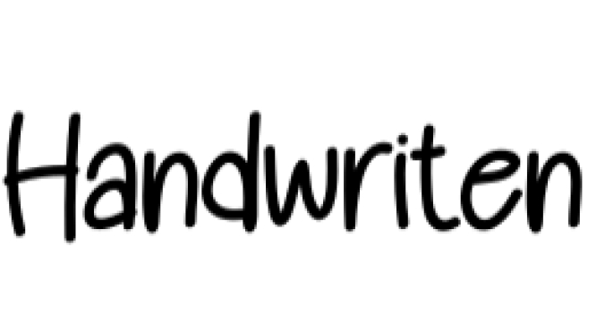 Handwriten Font Preview