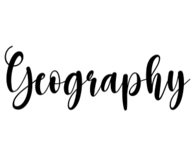 Geography Font Preview