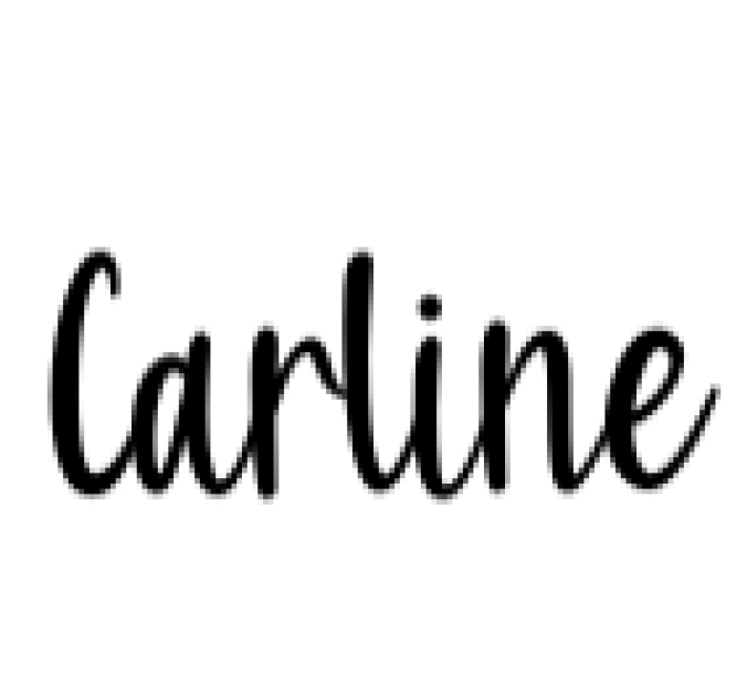 Carline Font Preview