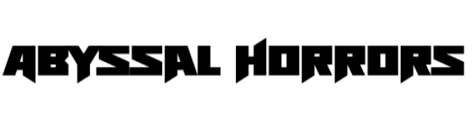 Abyssal Horrors Font Preview