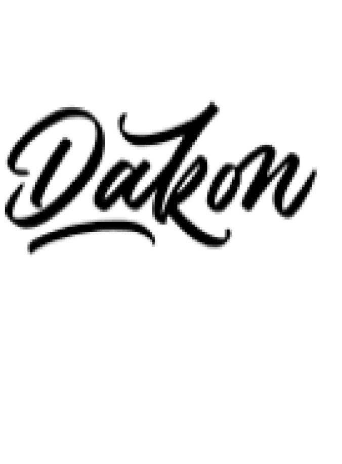 Dakon Font Preview