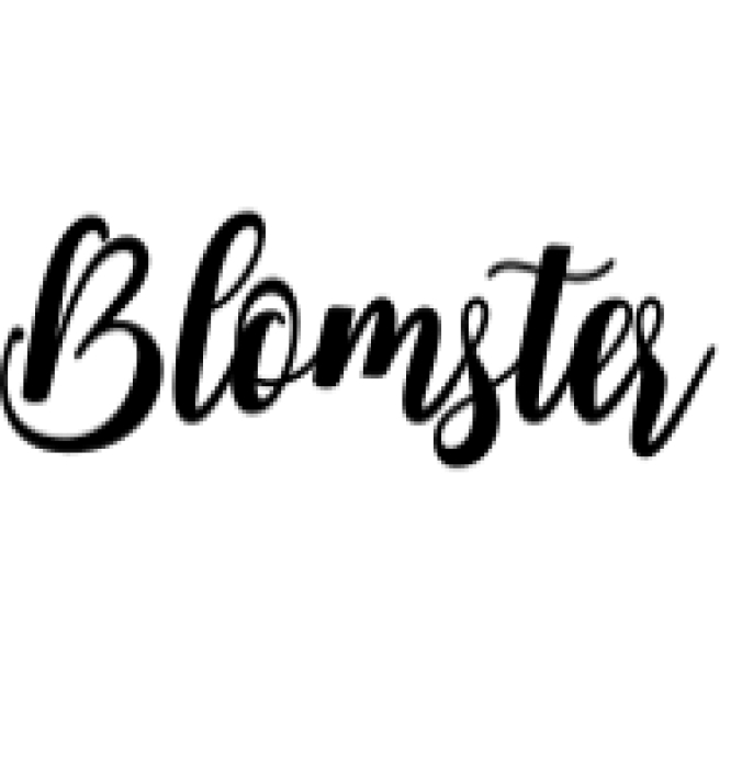 Blomster Font Preview