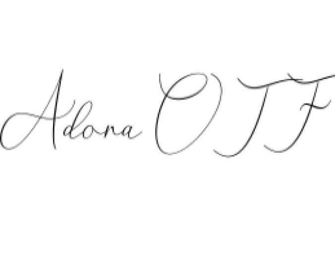 Adora Bauton Font Preview