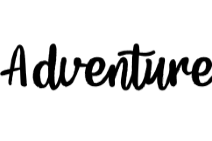 Adventure Font Preview