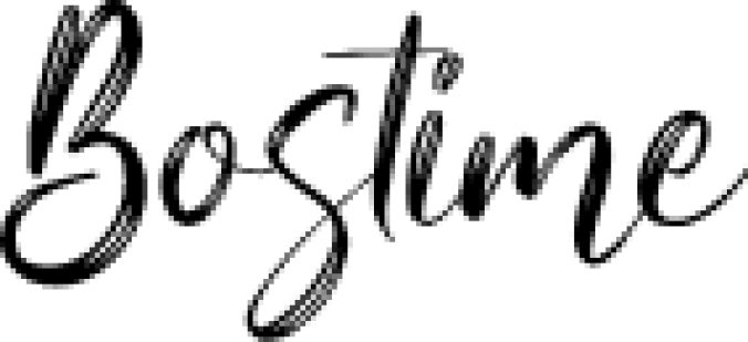 Bostime Font Preview