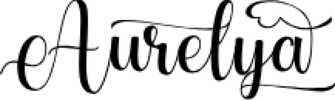 Aurelya Font Preview
