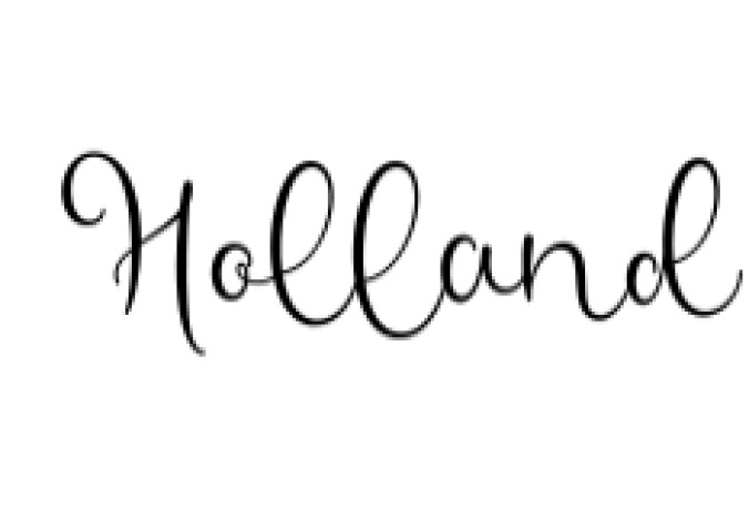 Holland Font Preview