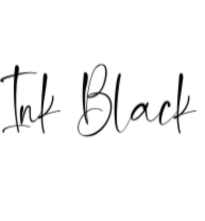Ink Black Font Preview