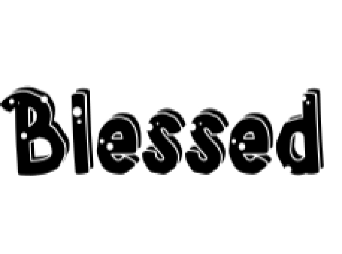 Blessed Font Preview