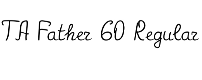 TA Father 60 Font Preview
