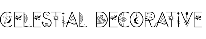 Celestial Font Preview