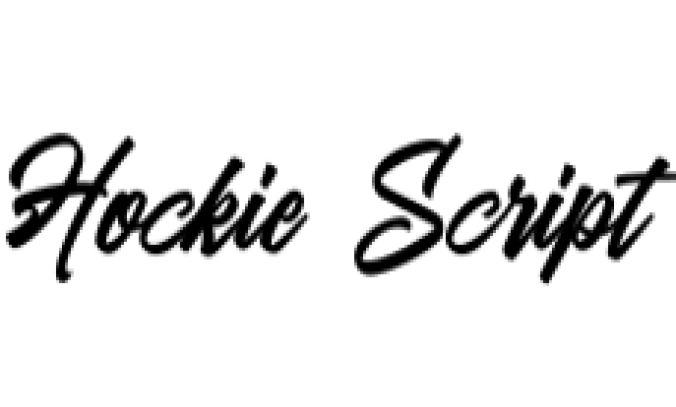 Hockie Script Font Preview