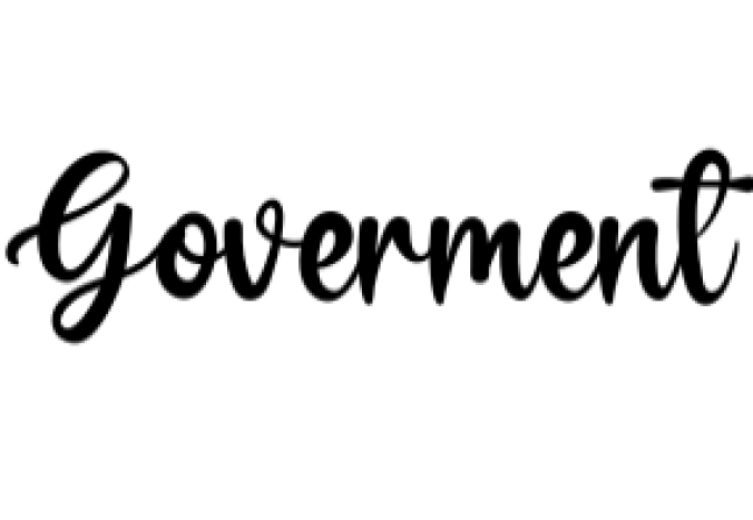 Goverment Font Preview
