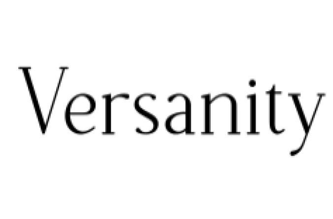 Versanity Font Preview