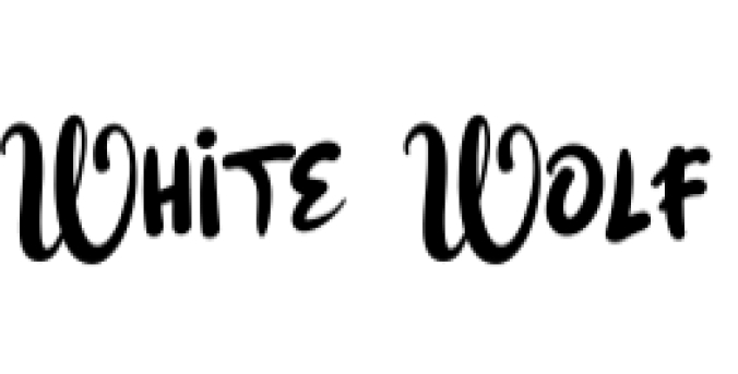 White Wolf Font Preview