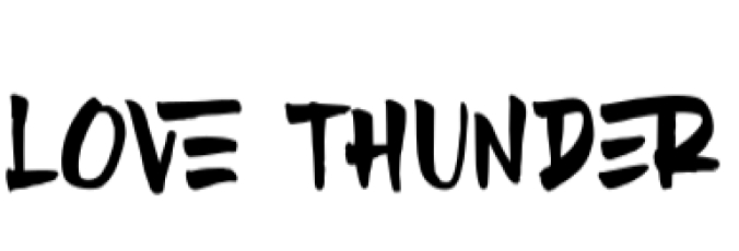 Love  Thunder Font Preview
