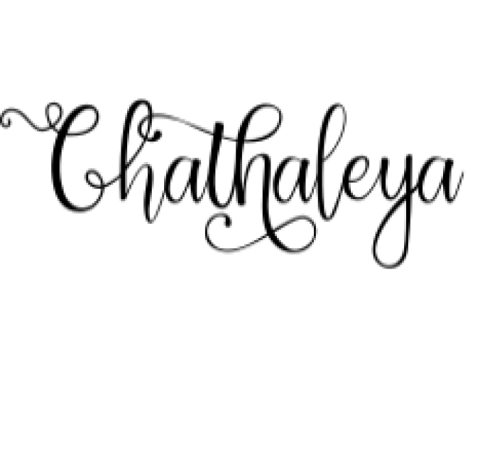 Chathaleya Font Preview