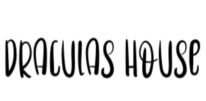 Dracula's House Font Preview