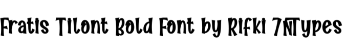 Fratis Tilont Font Preview