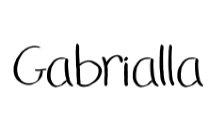 Gabrialla Font Preview