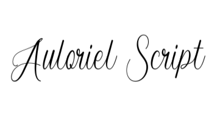Auloriel Script Font Preview
